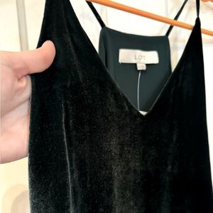 NWT Deep Green Velvet Tank